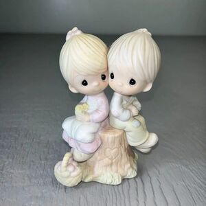 Vtg 1978 Precious Moments "Love One Another" Jonathan and David Figurine E-1376